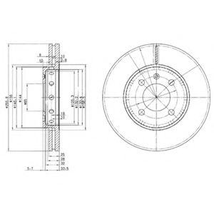 Тормозной диск DELPHI BG3694