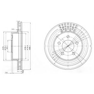 Тормозной диск DELPHI BG3846