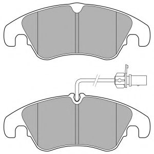 Комплект тормозных колодок, дисковый тормоз DELPHI LP3152
