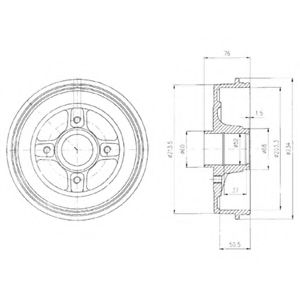 Тормозной барабан DELPHI BF427