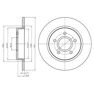 Тормозной диск DELPHI BG4386C