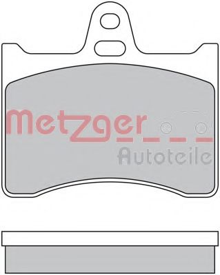 Комплект тормозных колодок, дисковый тормоз METZGER 1170567