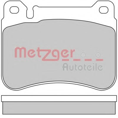 Комплект тормозных колодок, дисковый тормоз METZGER 1170407