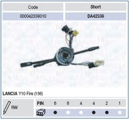 Выключатель на колонке рулевого управления MAGNETI MARELLI 42338