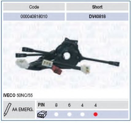 Выключатель на колонке рулевого управления MAGNETI MARELLI 40818