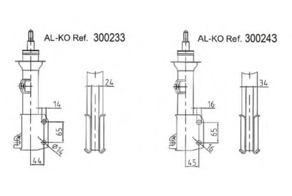 Амортизатор AL-KO 300243