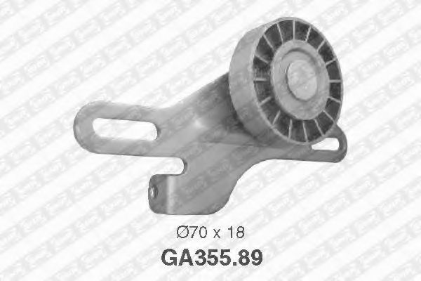 Натяжной ролик, поликлиновой  ремень SNR GA355.89