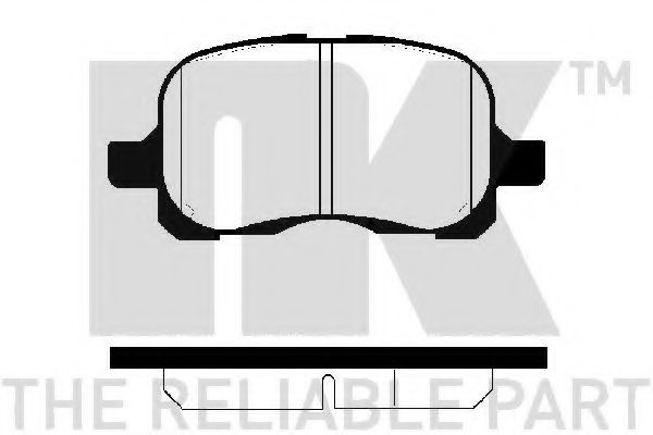 Комплект тормозных колодок, дисковый тормоз NK 224542