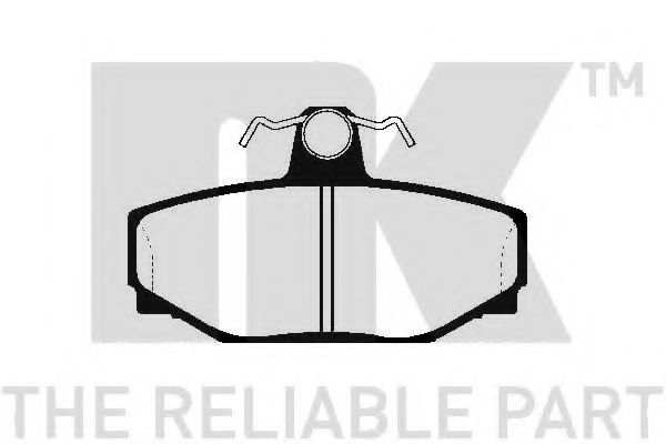 Комплект тормозных колодок, дисковый тормоз NK 224809