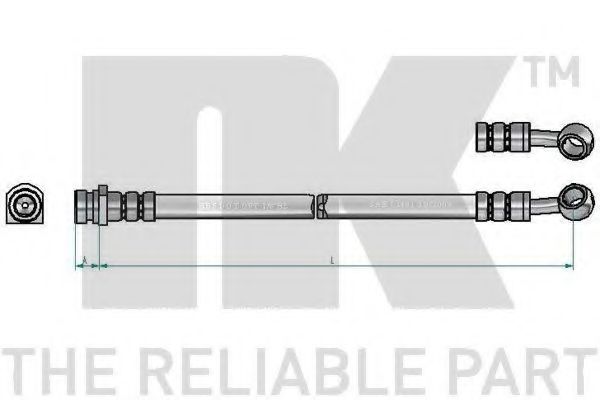 Тормозной шланг NK 853490