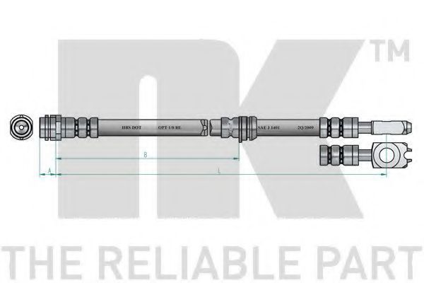 Тормозной шланг NK 854791