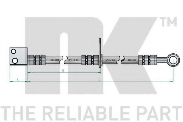 Тормозной шланг NK 852669