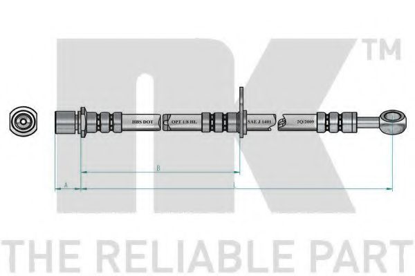 Тормозной шланг NK 854414