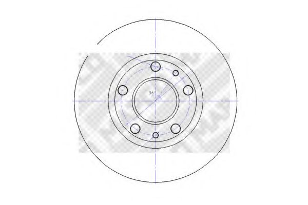 Тормозной диск MAPCO 15037