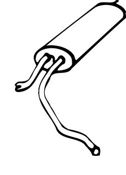 Глушитель выхлопных газов конечный FONOS 01132