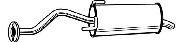 Глушитель выхлопных газов конечный FONOS 614347
