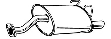 Глушитель выхлопных газов конечный IZAWIT 3041