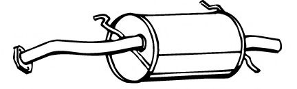 Глушитель выхлопных газов конечный FONOS 617493