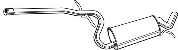 Средний глушитель выхлопных газов FONOS 616501