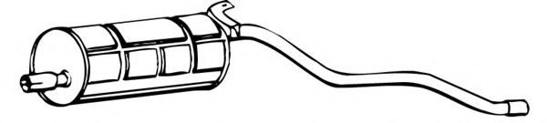 Глушитель выхлопных газов конечный FONOS 61462