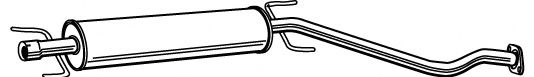 Средний глушитель выхлопных газов MEFEX 2994
