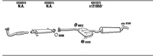 Система выпуска ОГ FONOS AR15524