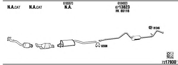 Система выпуска ОГ FONOS FO80527