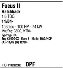 Система выпуска ОГ FONOS FOH10323B