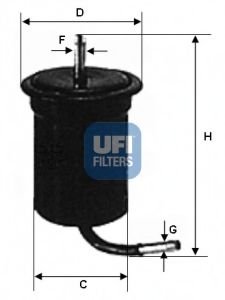 Топливный фильтр UFI 31.696.00