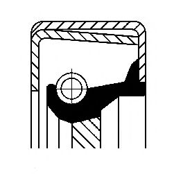 Уплотняющее кольцо вала, масляный насос CORTECO 82020400