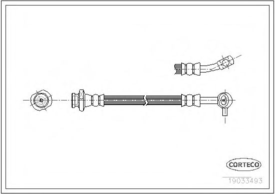 Тормозной шланг CORTECO 19033493