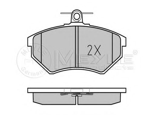 Комплект тормозных колодок, дисковый тормоз MEYLE 21366
