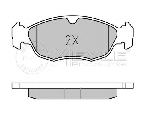 Комплект тормозных колодок, дисковый тормоз MEYLE 025 218 2717
