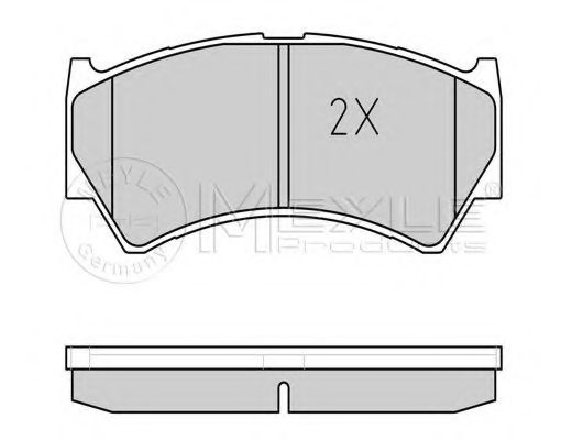 Комплект тормозных колодок, дисковый тормоз MEYLE 23006
