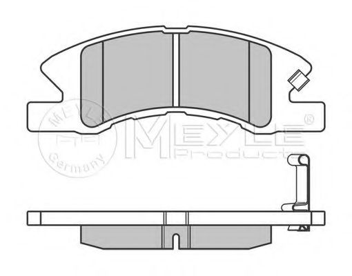 Комплект тормозных колодок, дисковый тормоз MEYLE 24229