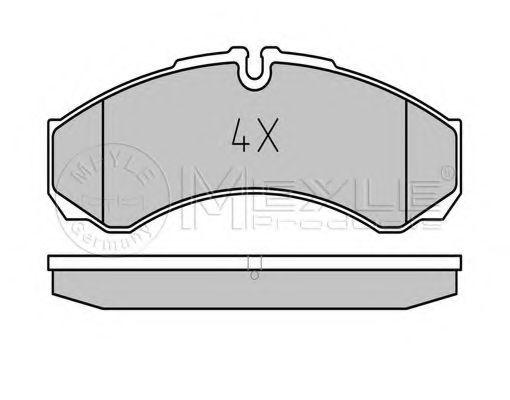 Комплект тормозных колодок, дисковый тормоз MEYLE 025 291 2120