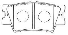 Комплект тормозных колодок, дисковый тормоз AISIN A2N130