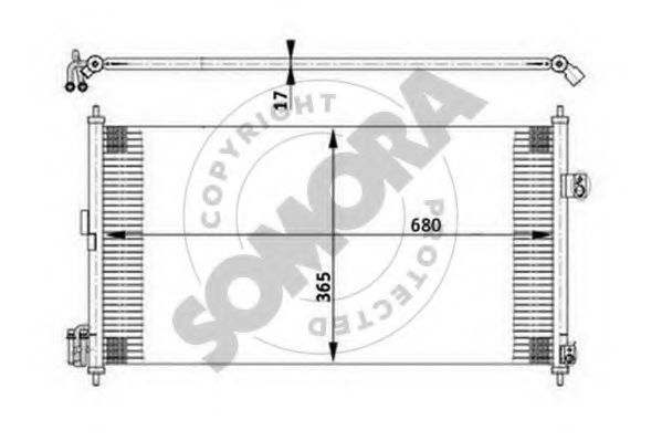 Конденсатор, кондиционер SOMORA 195560A