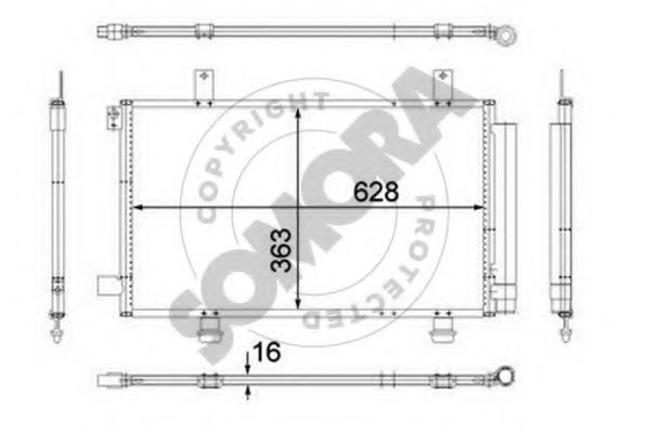 Конденсатор, кондиционер SOMORA 306060