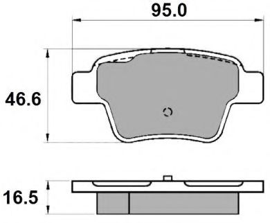 Комплект тормозных колодок, дисковый тормоз NATIONAL NP2226