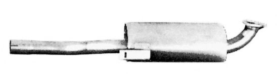 Средний глушитель выхлопных газов IMASAF 10.25.06