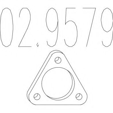 Прокладка, труба выхлопного газа MTS 02.9579