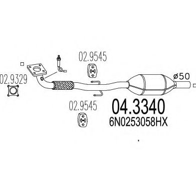 Катализатор MTS 04.3340