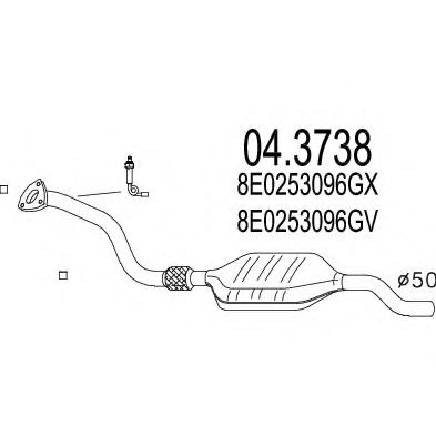 Катализатор MTS 04.3738