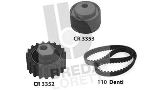 Комплект ремня ГРМ BREDA  LORETT KCD0249