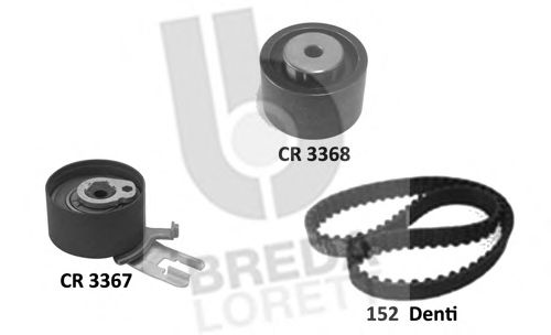 Комплект ремня ГРМ BREDA  LORETT KCD0767