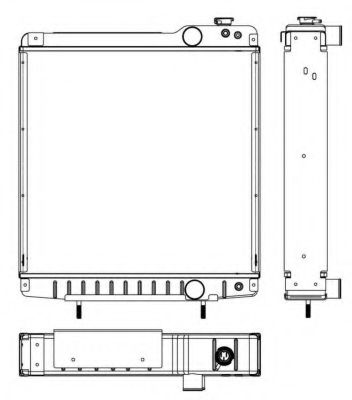 Радиатор, охлаждение двигателя NRF 53658