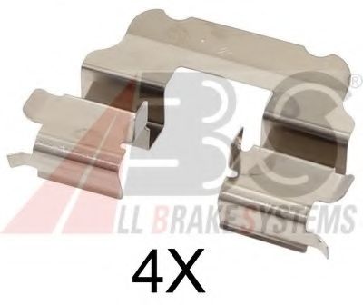 Комплектующие, колодки дискового тормоза A.B.S. 1690Q