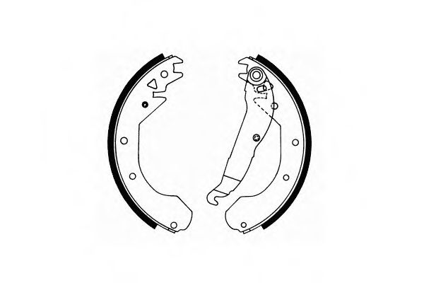 Комплект тормозных колодок, стояночная тормозная система SCT Germany SS 508