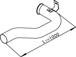 Труба выхлопного газа DINEX 21293